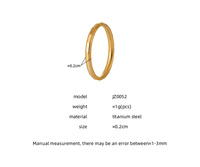 Klassischer koreanischer New Style Nischen design Dreireihiger Bambus ring Modische Persönlichkeit Einfacher High-End-Sinn All-Match-Goldring