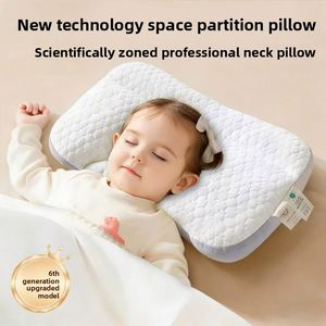 Almohada Ergonómica para Bebé Más Vendida, Soporte Cervical con Zonas de Espacio para Niños Pequeños de 6 Meses a 6 Años, Fibra de Poliéster Transpirable para Todas las Estaciones - Product Image 1