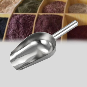 Espátula de acero inoxidable, espátula de supermercado para granos, dulces, té, frutas secas y especias; espátula para cubitos de hielo para té con leche - Product Image 3