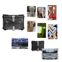80L X design moto top box peut mettre deux casques intégraux casque vélo boîte de livraison casques moto intégral aluminium queue cas