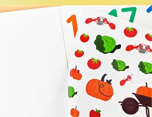 Libro para Colorear con Pegatinas Divertidas, Imágenes Atractivas y Escenas Divertidas, Aprende los Números 123 - Product Image 3