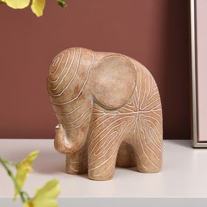 Scultura Decorativa Creativa in Resina a Forma di Elefante in Stile <span class=keywords><strong>Etnico</strong></span> Kakizzy per Studio e Libreria - Product Image 2