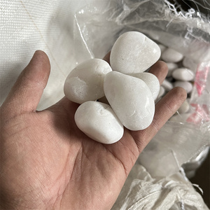 Chất lượng cao tuyết trắng đá tự nhiên công viên ngoài trời Vườn trang trí sỏi đá - Product Image 5