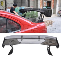 Aileron de coffre arrière en fibre de carbone style VTEX, finition polie, carbone noir, moulage sous vide, pour Mitsubishi Evolution