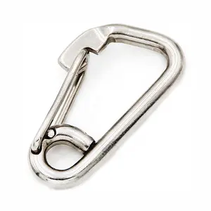 China Wholesale Huifeng Rigging Hardware Accessories 304 316 Stainless Steel Carabiner Spring Snap Hook