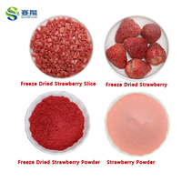SAIYANG Fraise lyophilisée naturelle 1 kg – Cubes de fraise sucrés en gros – Bloc de fruits lyophilisés pour collation