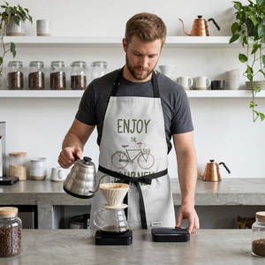 Tablier de cuisine en coton personnalisé avec l'inscription « Aucun endroit ne fait mieux que la cuisine à la maison » pour les chefs à domicile et les tabliers de cuisine professionnels pour restaurants - Product Image 5