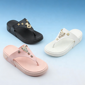 OLICOM New Design Factory Luxury Flip Flops <strong>Slippers</strong> <strong>for</strong> <strong>Women</strong> EVA Thick Sole Anti-Slip Soft Comfortable <strong>for</strong> Outdoor Pool Summer - Product Image 1