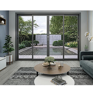 Nuovo Design in alluminio <span class=keywords><strong>porta</strong></span> scorrevole in vetro resistente <span class=keywords><strong>per</strong></span> uso esterno <span class=keywords><strong>per</strong></span> ville salotti struttura sottile cina all'ingrosso della fabbrica - Product Image 3