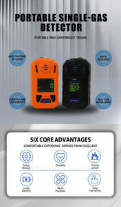 Détecteur de CO portable DUOTESI, IP67 haute précision, alarme sonore/lumineuse/vibrosonore, batterie Li-ion, pour la sécurité des navires, des mines et des industries chimiques - Product Image 3