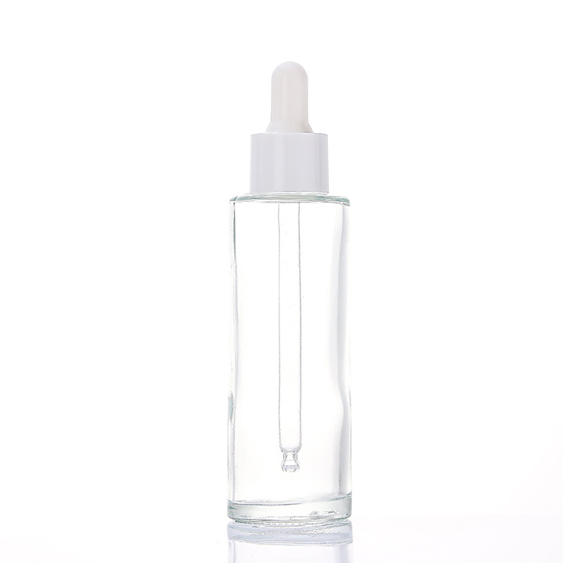 Botella transparente con tapa blanca / tapa blanca
