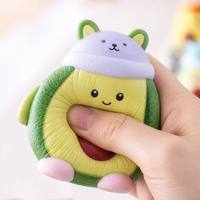 Groothandel Cartoon Avocado Dieren Squishy Slow Rebound PU Schuim Fruit Stress Verlichtend Fidget Toy voor Kinderen Volwassenen Novelty Gift OEM