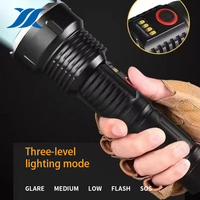 XINYIN Nouvelle Lampe Torche Tactique LED Blanche Portable Étanche Haute Puissance et Haute Luminosité Rechargeable par USB