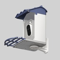 Solarbetriebener KI-Vogelerkennungs-Smart-Vogelfutterspender mit 5MP HD-Kamera WLAN IP66 Wasserdichtes Wildvogelhaus für den Außenbereich