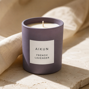 AIKUN Custom Private Label <b>Candles</b> Home Fragrance Decor Manufacturer Wholesale Luxury Glass Jar Soy Wax Scented <b>Candle</b> <b>Gift</b> - Product Image 1