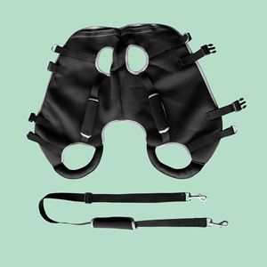 Mochila Camilla portátil multifuncional para exteriores para perros discapacitados de Alta Edad Botón de poliéster sólido para caminar con perros viejos - Product Image 2