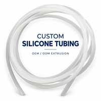 Tuyau en silicone translucide sur mesure, flexible et rond, pour applications d'équipement, fabrication OEM ODM, extrusion, usines en Chine et en Malaisie