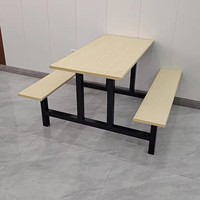 Ensemble de tables et chaises de salle à manger, tables de salle à manger d'hôtel, tables et chaises en bois massif et métal pour restaurants