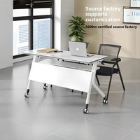 Table de formation modulaire moderne en gros, ensemble de bureaux mobiles pour salles de formation et salles de classe