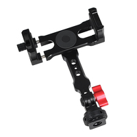 Support magnétique CNC pour téléphone portable avec pince pour rail NATO, adaptateur de fixation à griffe froide à vis 1/4 pour iPhone et Android (pour la photographie)