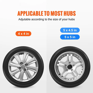 Portador de neumático de repuesto de capacidad de 160 libras con perno en U Soporte de montaje Chapado en zinc Montaje lateral con bloqueo para guardabarros de remolque Tipo bengalas - Product Image 3