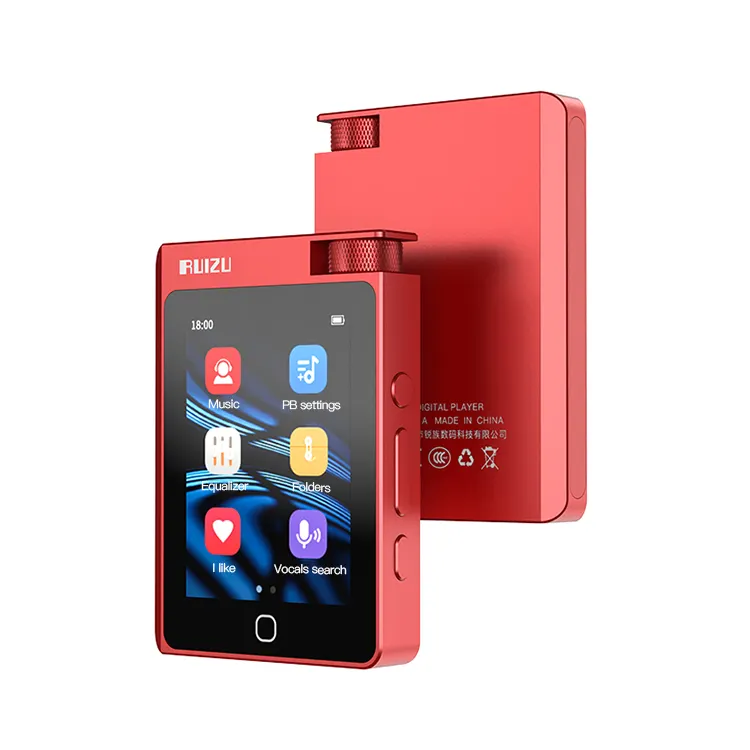 RUIZU A68 Hochwertiger HiFi verlustfreier Musik-MP3-Player Bluetooth 5.0 DSD256 Entschlüsselung Hochwertiger tragbarer Sport-Walkman Ausgleich