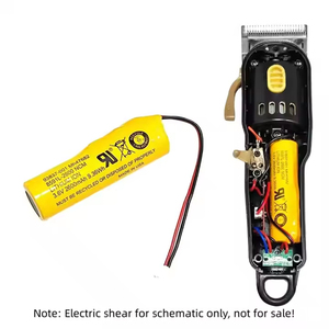 Piezas de repuesto DIY accesorios batería de aluminio adecuada para <span class=keywords><strong>Wahl</strong></span> All Hair Clipper 2600 Mah 3,6 V - Product Image 3
