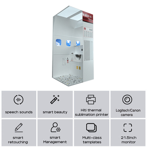 บูธถ่ายรูปสนามบินบูธถ่ายภาพเซลฟี่แบบหยอดเหรียญอิสระยอดนิยมสำหรับห้องเล่นเกมห้างสรรพสินค้า - Product Image 4