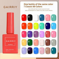 Ensemble de vernis à ongles en gel de très bonne qualité, 60 couleurs, 15 ml, logo personnalisé, vernis à ongles en gel