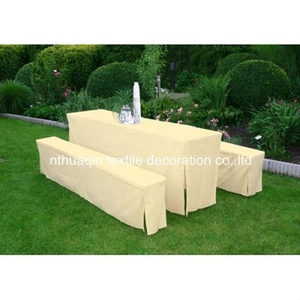 Tre Pezzi Blu Navy poliestere fodera Per La Birra Tavolo Panche Indoor e Outdoor di Cerimonia Nuziale Del Partito Della Decorazione di Festival - Product Image 3