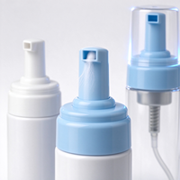 Bouteille Pompe en Mousse PET à Marque Blanche, Contenant Cylindrique pour Nettoyant Visage et Liquide Nettoyant Chaussures