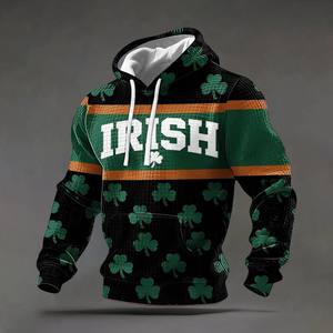 Sudadera con Capucha para Hombre, 100% Poliéster, Impresión por Sublimación, Transpirable, Diseño con Bolsillos, Manga Regular, Tejido de Punto - Product Image 1