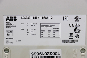 ACS380040N02A41 ACS380-040N-02A4-1 1.1kW 200V Variateur de fréquence VFD Pièce de rechange - Product Image 5