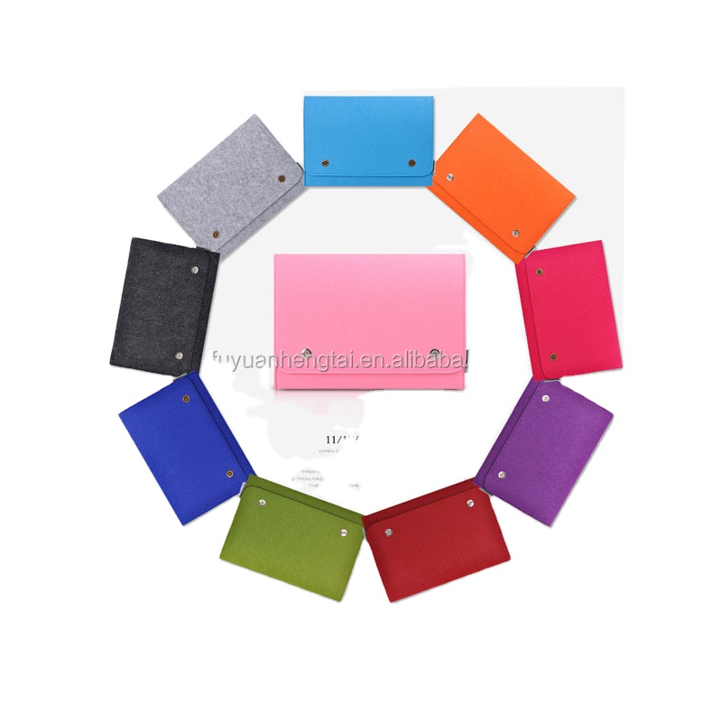 Горячая Распродажа шерстяной войлочный чехол для ноутбука/войлочный чехол для ноутбука с дополнительным карманом для аксессуаров для ipad с кожаным дном