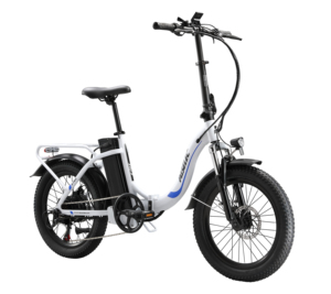 Bicicleta eléctrica plegable de 20'' con llantas gruesas a precio de fábrica - Product Image 2