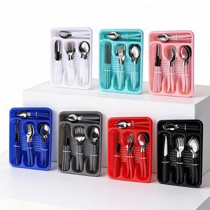 <span class=keywords><strong>Juego</strong></span> <span class=keywords><strong>de</strong></span> <span class=keywords><strong>cubiertos</strong></span> <span class=keywords><strong>de</strong></span> 16 piezas con mango negro, <span class=keywords><strong>cubiertos</strong></span> planos, Brasil, el más barato - Product Image 6