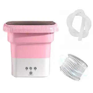 6,5l Elektrische Opvouwbare Huishoudelijke Kleding Wasmachine 6W Mini Wasmachine Voor Baby Kleding Ondergoed Sokken