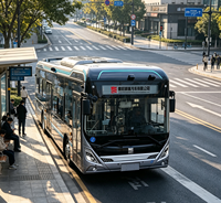 Usine de production de bus urbains électriques automatiques LHD de 12 mètres avec une autonomie de 450 kilomètres et une faible consommation d'énergie, produits par Tenglong