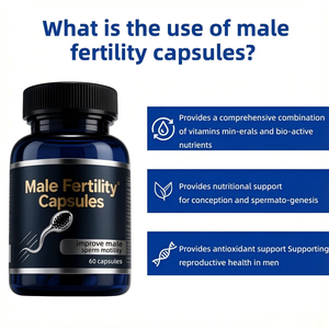 Cápsulas de Fertilidad Masculina para Parejas que Tratan de Concebir, Potenciador Natural de <span class=keywords><strong>Esperma</strong></span>, Apoyo Prenatal para Mejores Chances de Embarazo - Product Image 1