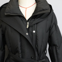 Noir Canada Blanc Canard Vers Le Bas Manteaux Long Parka Maxi Hiver À Capuche Puffer Veste Femmes