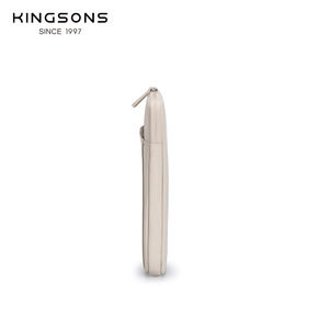 Kingsons Inner Sleeve <b>Tablet</b> <b>Bag</b> Ultra Thin Zipper Closure For Business Travel Beige - Product Image 4