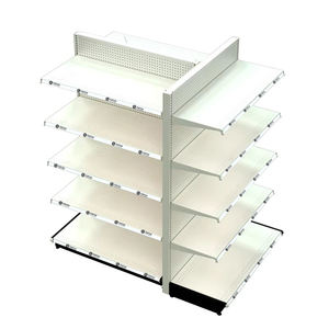 Rak Supermarket gaya Amerika tugas berat, rak ritel tegak dua sisi, rak Supermarket metalik - Product Image 3