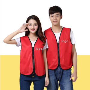 Rompi kustomisasi logo rompi <span class=keywords><strong>volunteer</strong></span> tipis kerah V polos - Product Image 2