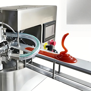 Petite machine de remplissage et de scellage de sachets entièrement automatique à aspiration rotative pour ketchup, beurre de cacahuète et pâtes - Product Image 2