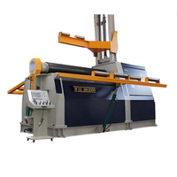 Machine à cintrer les tôles robuste à 4 rouleaux, machine à cintrer les tôles hydraulique CNC avec support supérieur et latéral
