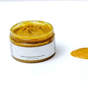 Etiqueta privada esfrega limão turmeric pele esfoliante corpo facial limão esfoliante