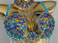 Nuevo Traje Sexy de Samba para Carnaval, Monokini con Pedrería para EDC, Stripper, Rave, Pasatiene, Concurso, Cabaret, Mardi Gras, Showgirl de Vegas
