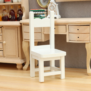 Casa <span class=keywords><strong>de</strong></span> Muñecas a Escala 1:12, Silla Pequeña Moderna y Sencilla <span class=keywords><strong>de</strong></span> Madera Maciza, Modelo F018 - Product Image 6