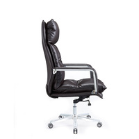 Mobilier de bureau en cuir Pu, vente en gros, dossier haut, fauteuil de bureau pivotant de luxe pour patron