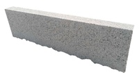 Trottoir de construction de routes, bordure en granit gris clair